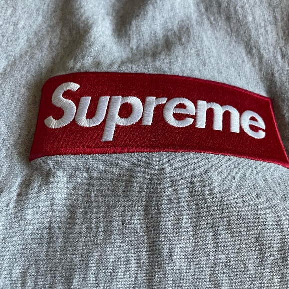 Supreme Box Logo Hooded Sweatshirt 'Heather Grey' Mens - Size L